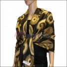 Multi Colored Circle Pashmina <br>Coffee