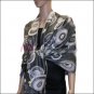 Multi Colored Circle Pashmina <br>Light Grey
