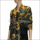 Multi Colored Circle Pashmina <br>Teal