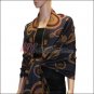 Multi Colored Circle Pashmina <br>Navy