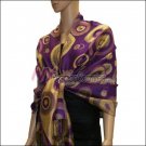 Multi Colored Circle Pashmina <br>Violet
