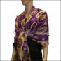 Multi Colored Circle Pashmina <br>Violet