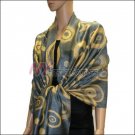 Multi Colored Circle Pashmina <br>Pale Blue