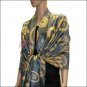 Multi Colored Circle Pashmina <br>Pale Blue
