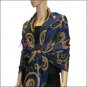 Multi Colored Circle Pashmina <br>Royal Blue