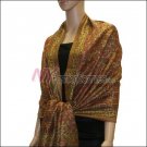 Paisley Grid Shawl <br>#NY052-01