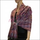 Paisley Grid Shawl <br>#NY052-06