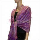 Paisley Grid Shawl <br>#NY052-08