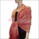 Paisley Grid Shawl <br>#NY052-12