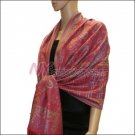 Paisley Grid Shawl <br>#NY052-13