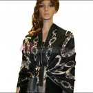 Abstract Circle Shawl <br>Black