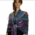 Abstract Circle Shawl <br>Teal
