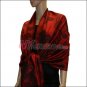 Leaf Jacquard Pashmina Scarf <br>Red