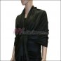 Leaf Jacquard Pashmina Scarf <br>Black