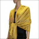 Leaf Jacquard Pashmina Scarf <br>Gold