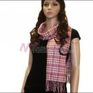 Checker Cashmere Feel  Scarf <br>NY38-02
