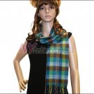Checker Cashmere Feel  Scarf <br>NY41-03
