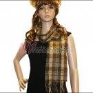 Checker Cashmere Feel  Scarf <br>NY41-05