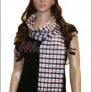 Checker Cashmere Feel  Scarf <br>NY45-01