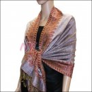 Border Patterned Pashmina<br>Light Purple
