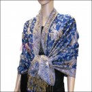 Small Paisley Pashmina <br> Royal Blue