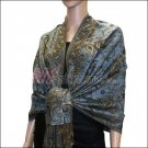 Small Paisley Pashmina <br>Pale Blue