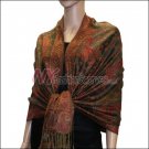 Small Paisley Pashmina <br>Drab