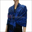 Multi Circle Soft Pashmina <br>Royal Blue