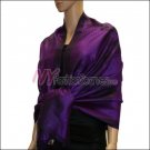Rose Pattern Pashmina <br>Purple