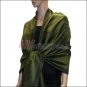 Rose Pattern Pashmina <br>Army Green