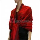 Rose Pattern Pashmina <br>Red
