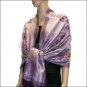 Rose Pattern Pashmina <br>Light Purple