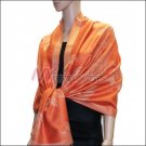 Rose Pattern Pashmina <br>Orange