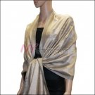 Rose Pattern Pashmina <br>Grey w/ Beige