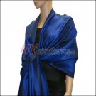 Rose Pattern Pashmina <br>Royal Blue