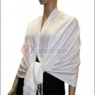 Paisley Pattern Scarf <br>White