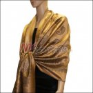 Paisley Pattern Scarf <br>Golden Brown