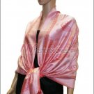 Paisley Pattern Scarf <br>Red w/ Pink