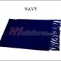 Solid Cashmere Feel Scarf Navy