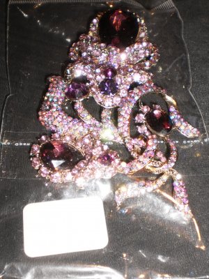 purple pin/brooch