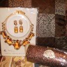 gold/bronze necklace set