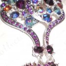 dazzling purple earrings