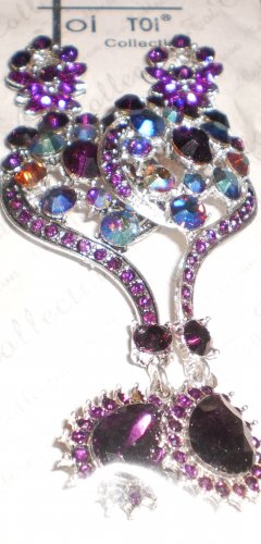 dazzling purple earrings