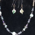 Matching necklace and earring set