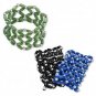 Bracelet, stretch, cat's eye glass and acrylic, 4mm rounds and 9x4mm ovals, 6-1/2 inches.