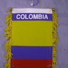 Mini Banner- 4" x 6"- Colombia Flag