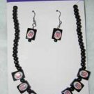 Puerto Rico Flag Set of Earings and Necklace