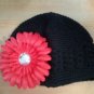 Crocheted Hat with Bow