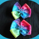 Peace Sign Pinwheel Bows