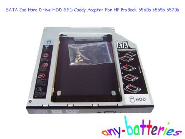 SATA 2nd Hard Drive HDD SSD Caddy Adapter For HP ProBook 6560b 6565b 6570b